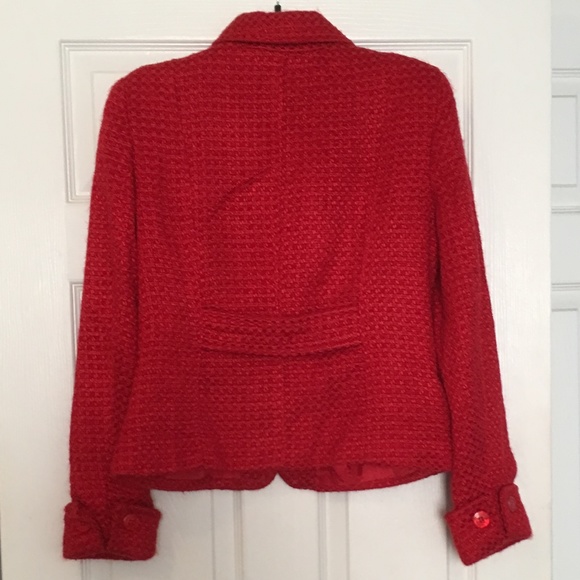 Red Button front jacket - Picture 4 of 4